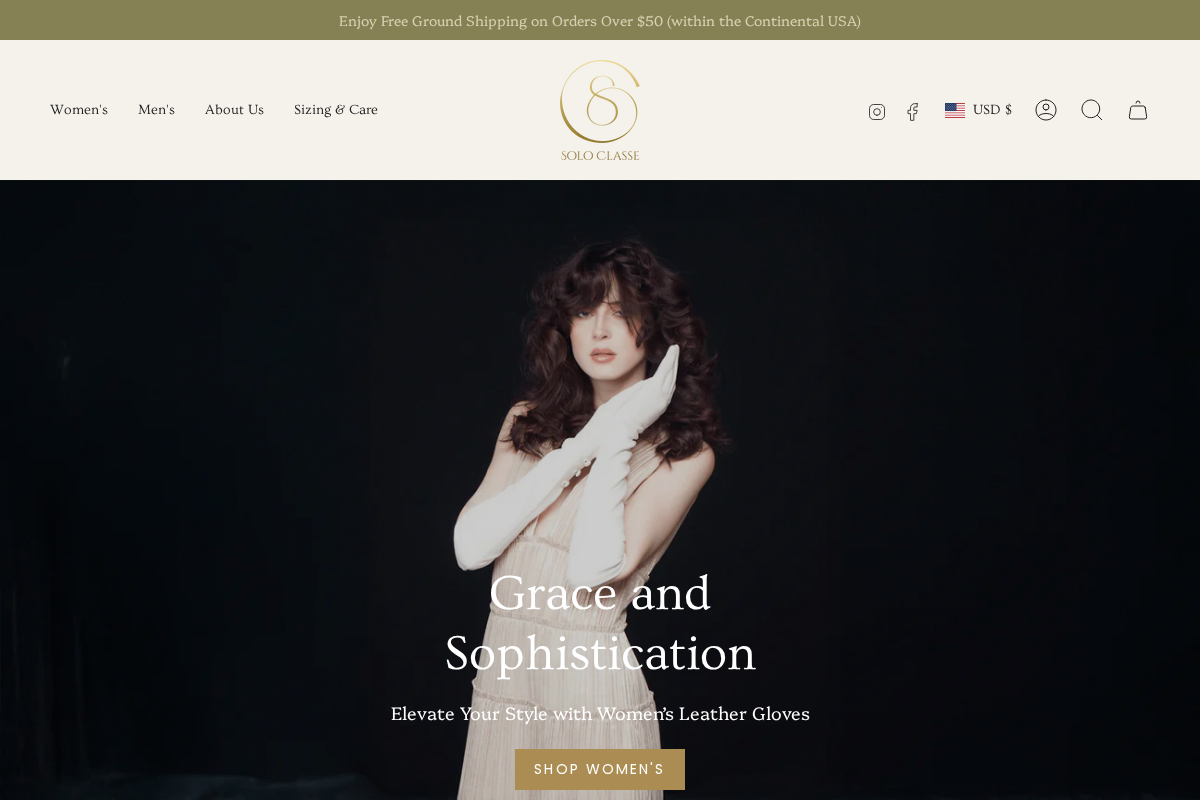 Solo Classe homepage screenshot