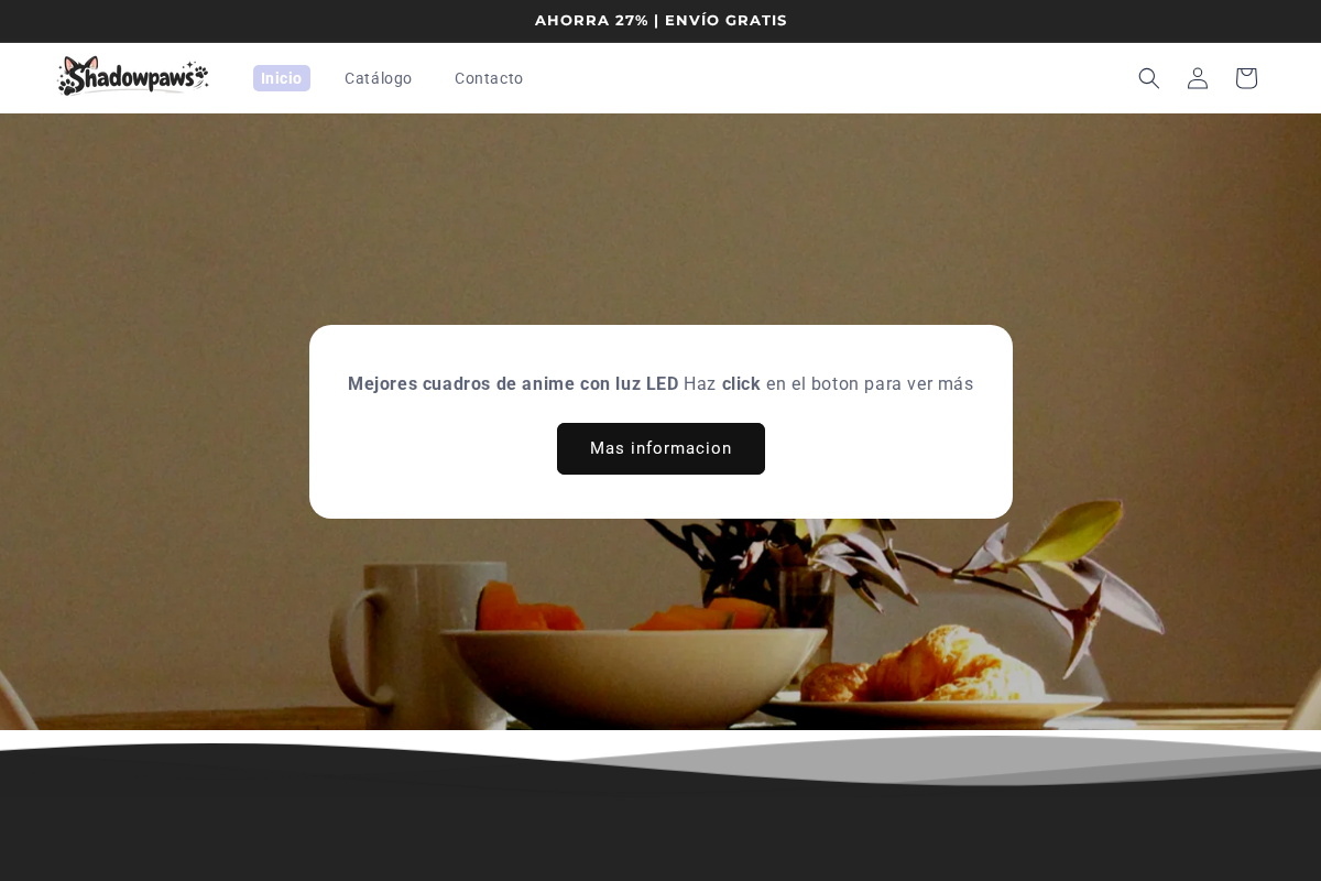 ShadowPaws homepage screenshot