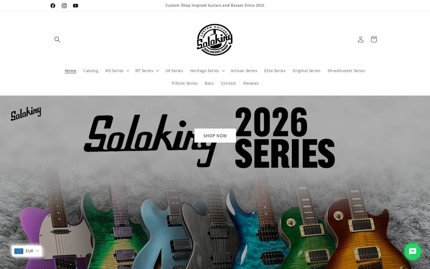 solokingguitar.com homepage screenshot