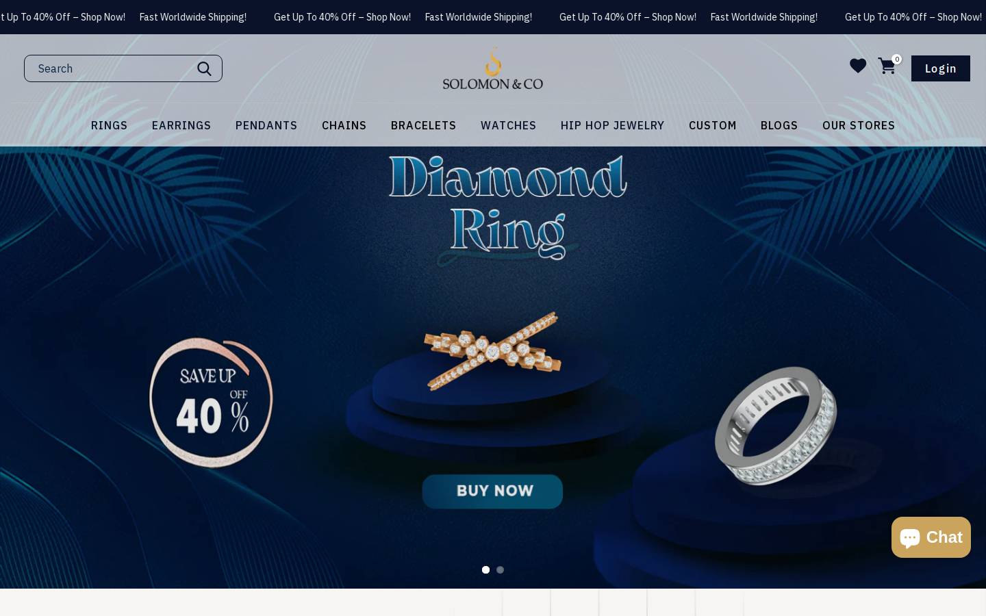 solomonjeweler.com homepage screenshot