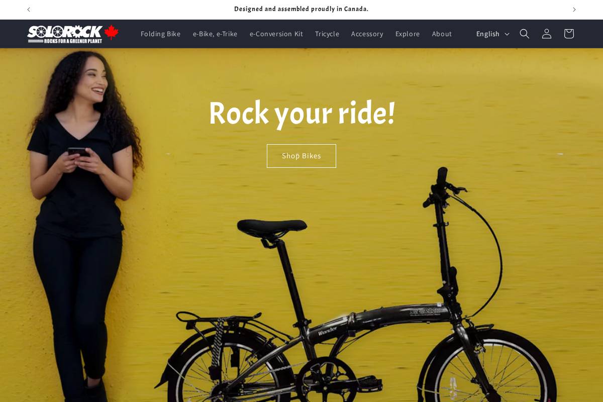 solorock.ca homepage screenshot