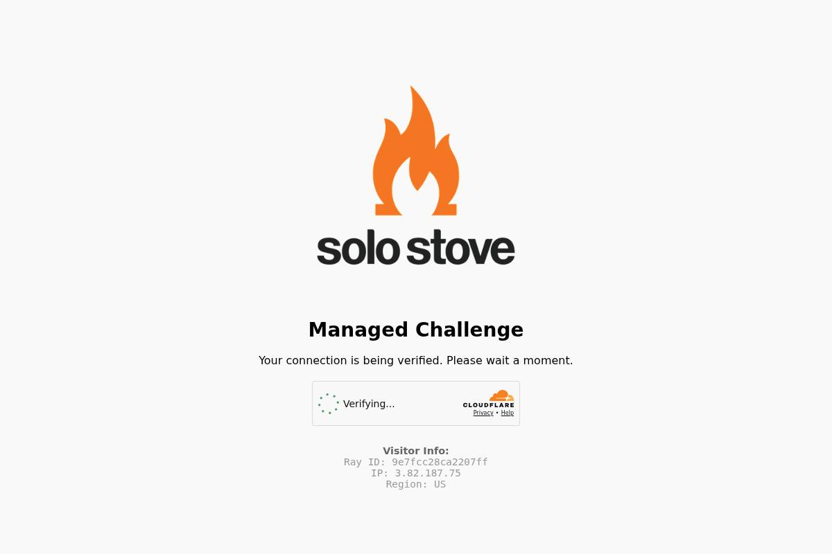 Solo Stove homepage screenshot