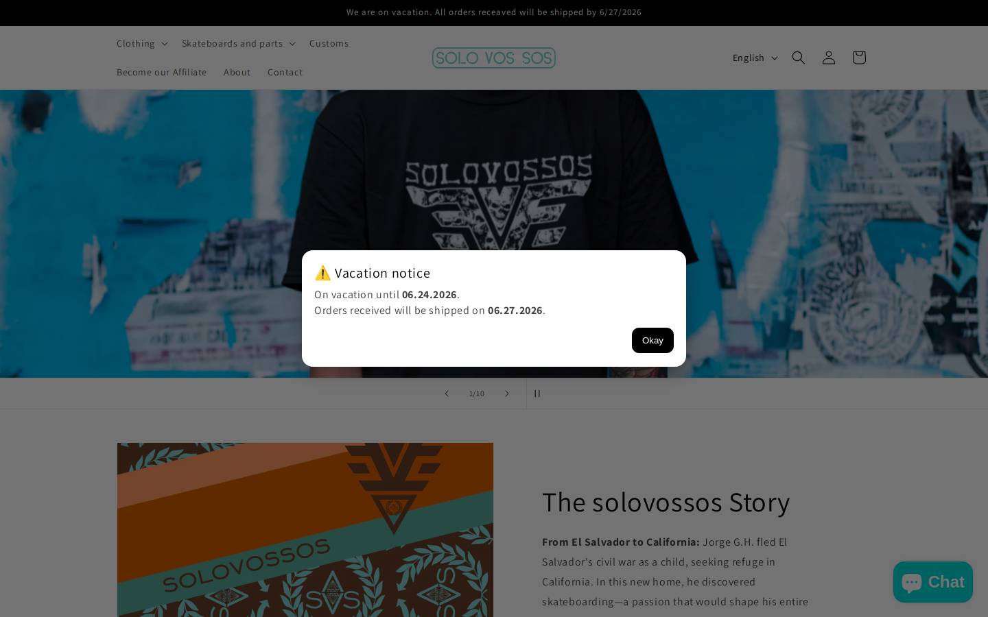solovossos.com homepage screenshot