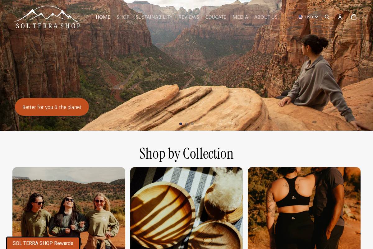 solterrashop.com homepage screenshot