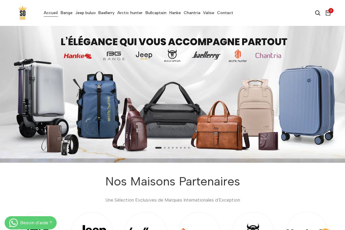 soluxe.tn homepage screenshot