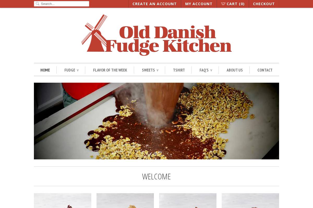 solvangfudge.com homepage screenshot