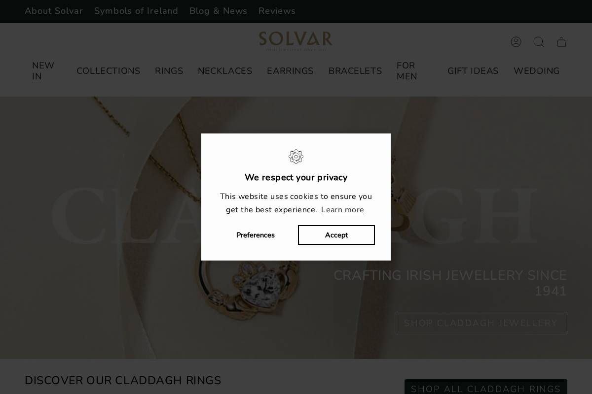 Solvar homepage screenshot