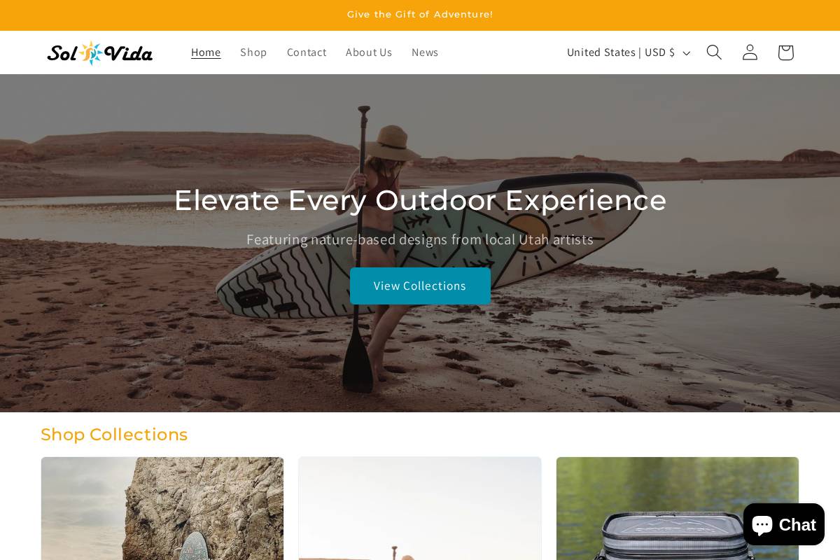 solvidashop.com homepage screenshot