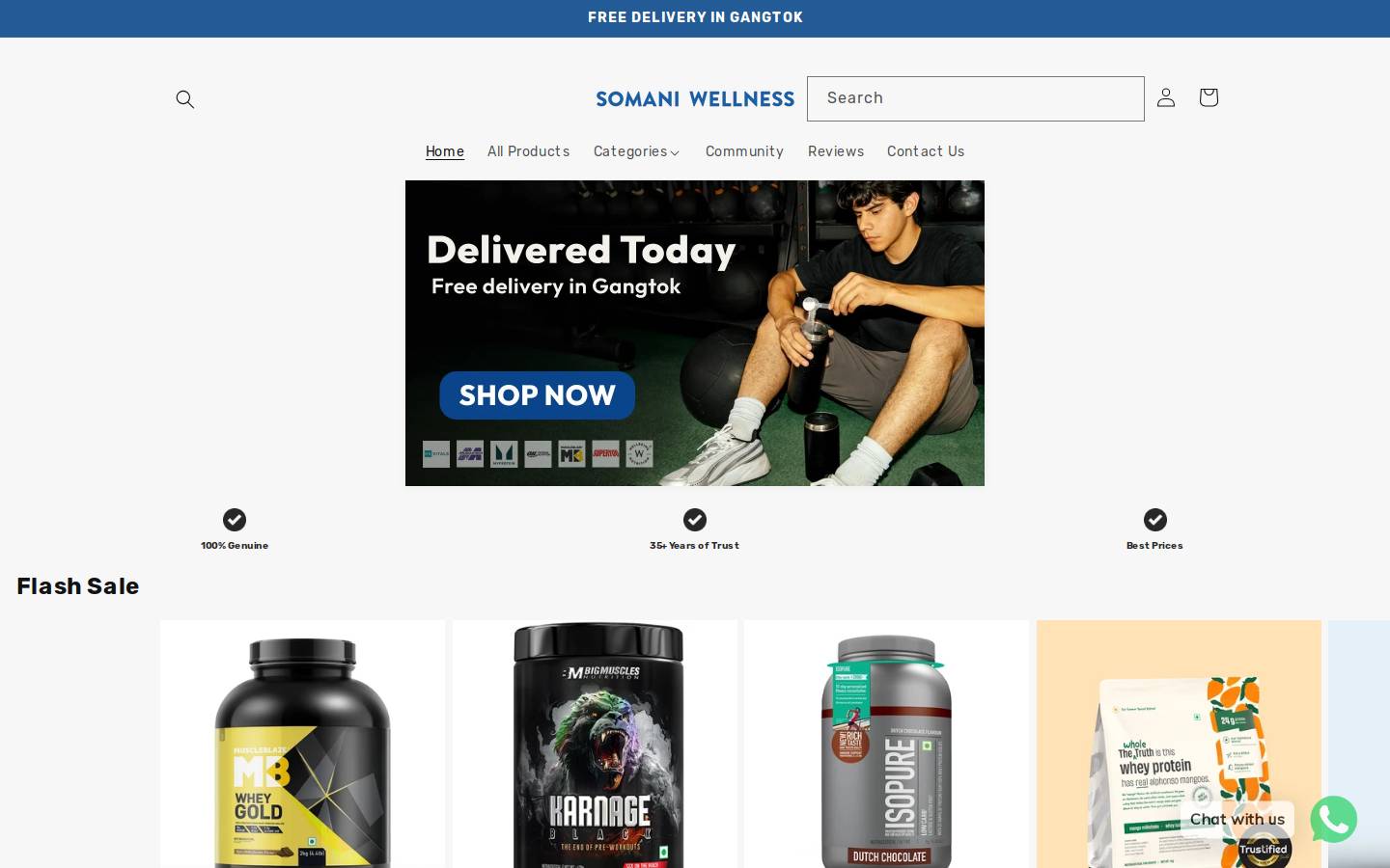 somaniwellness.com homepage screenshot