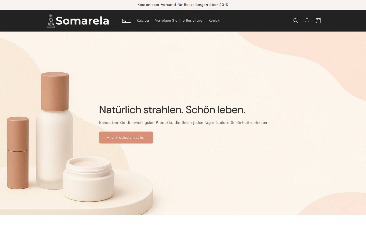 Somarela homepage screenshot