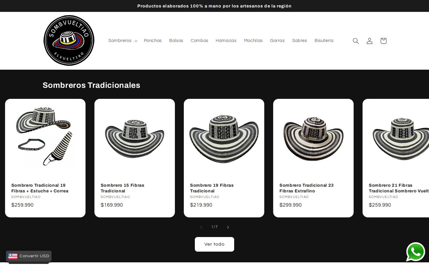 sombvueltiao.com homepage screenshot