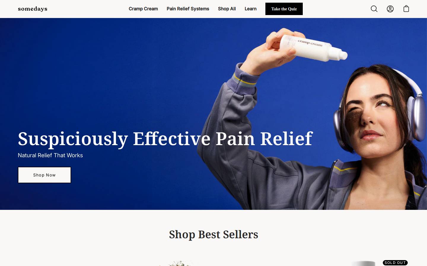 somedays.com homepage screenshot