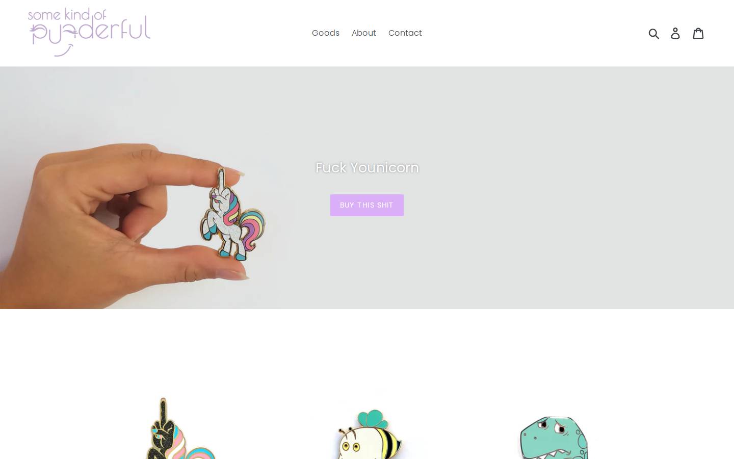 somekindofpunderful.com homepage screenshot