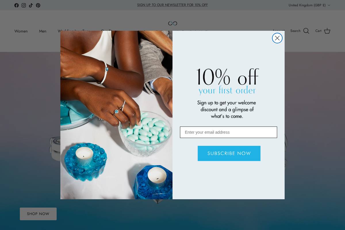 Something Blue By Ostro homepage screenshot