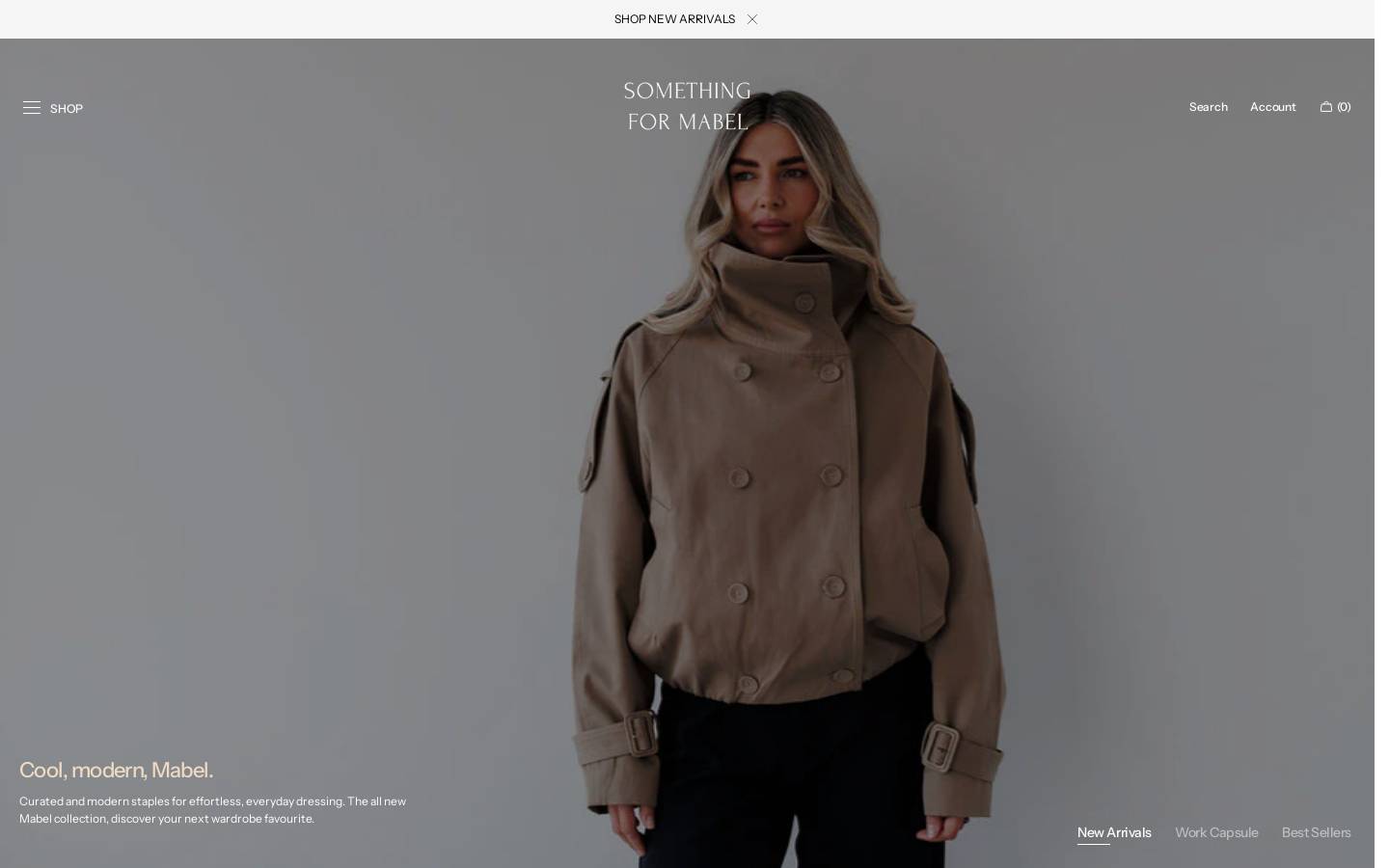 somethingformabel.com homepage screenshot