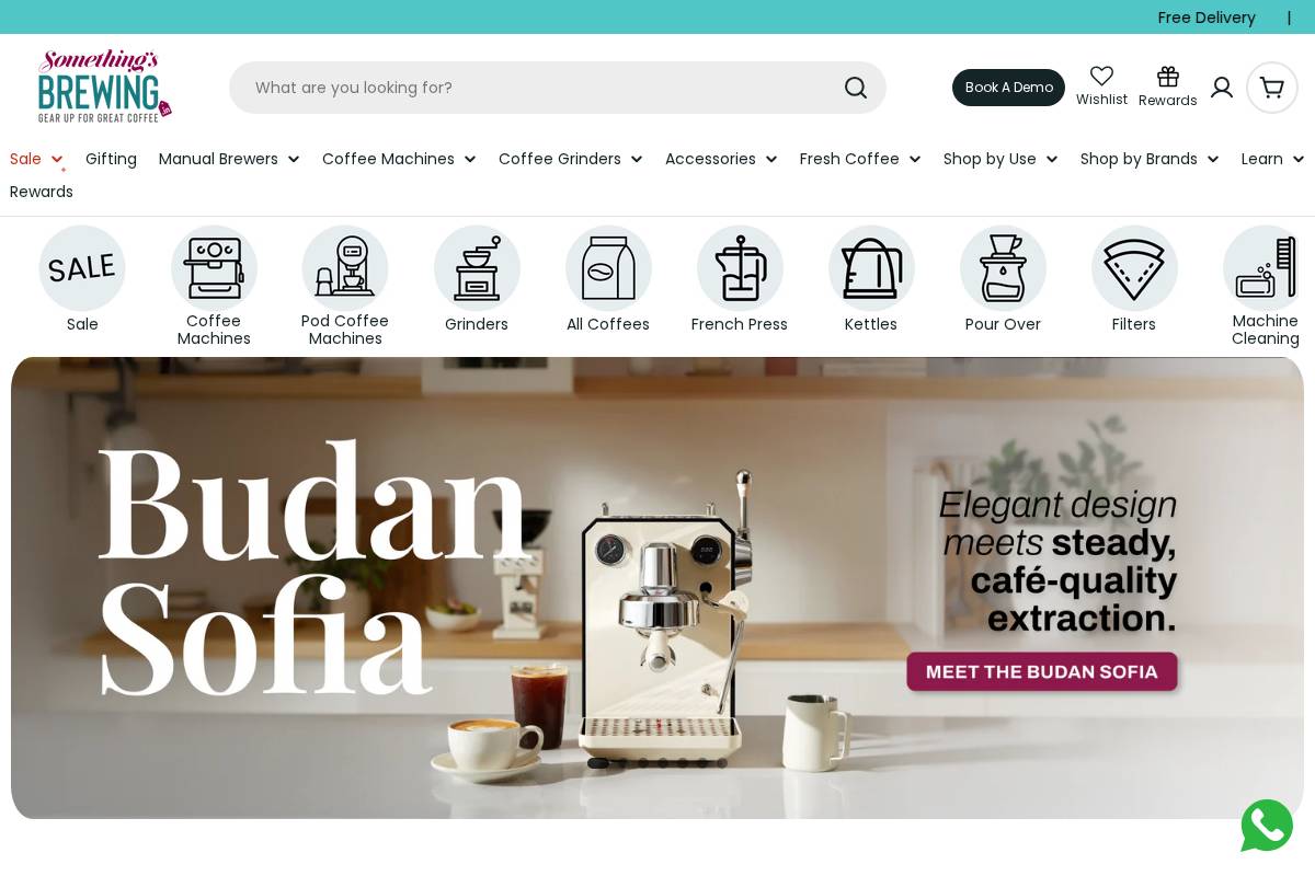 somethingsbrewing.in homepage screenshot