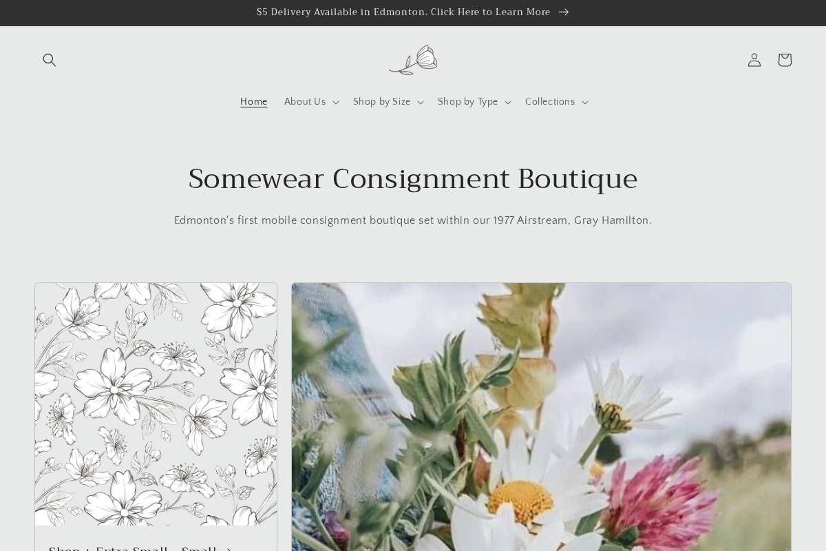 somewear.ca homepage screenshot