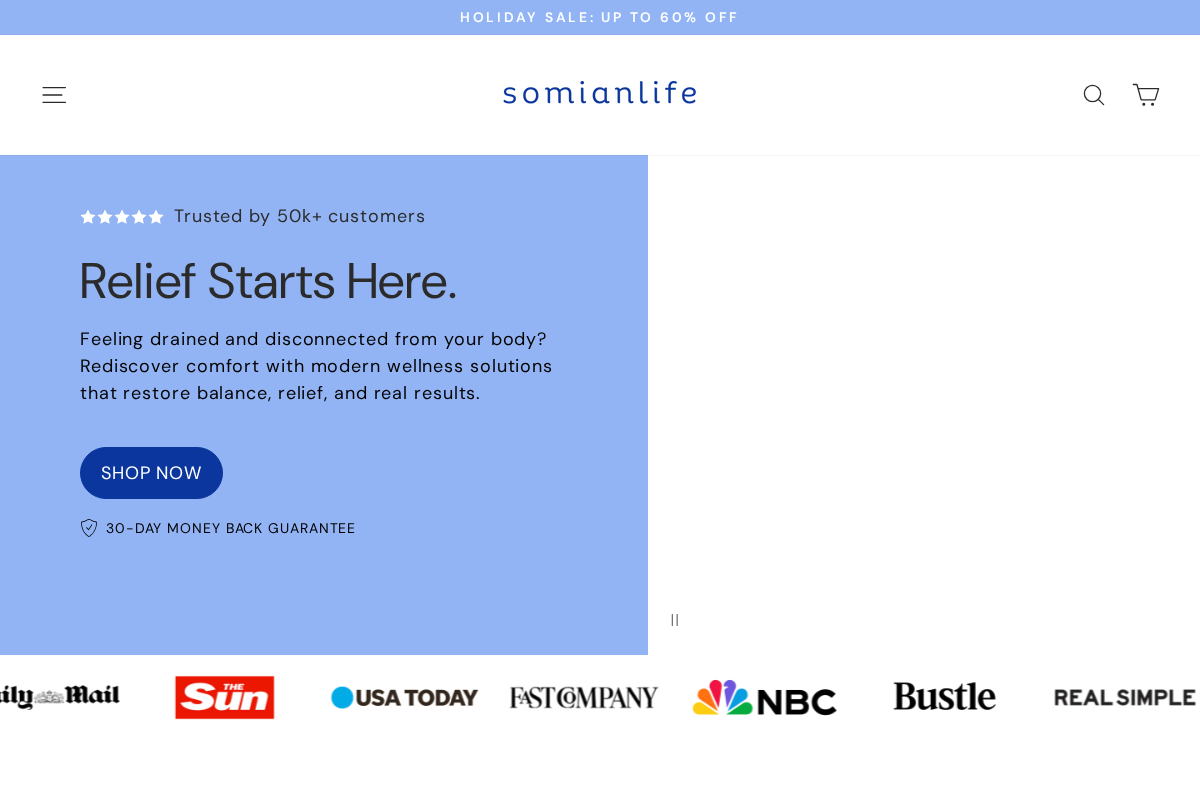 Somian Life homepage screenshot