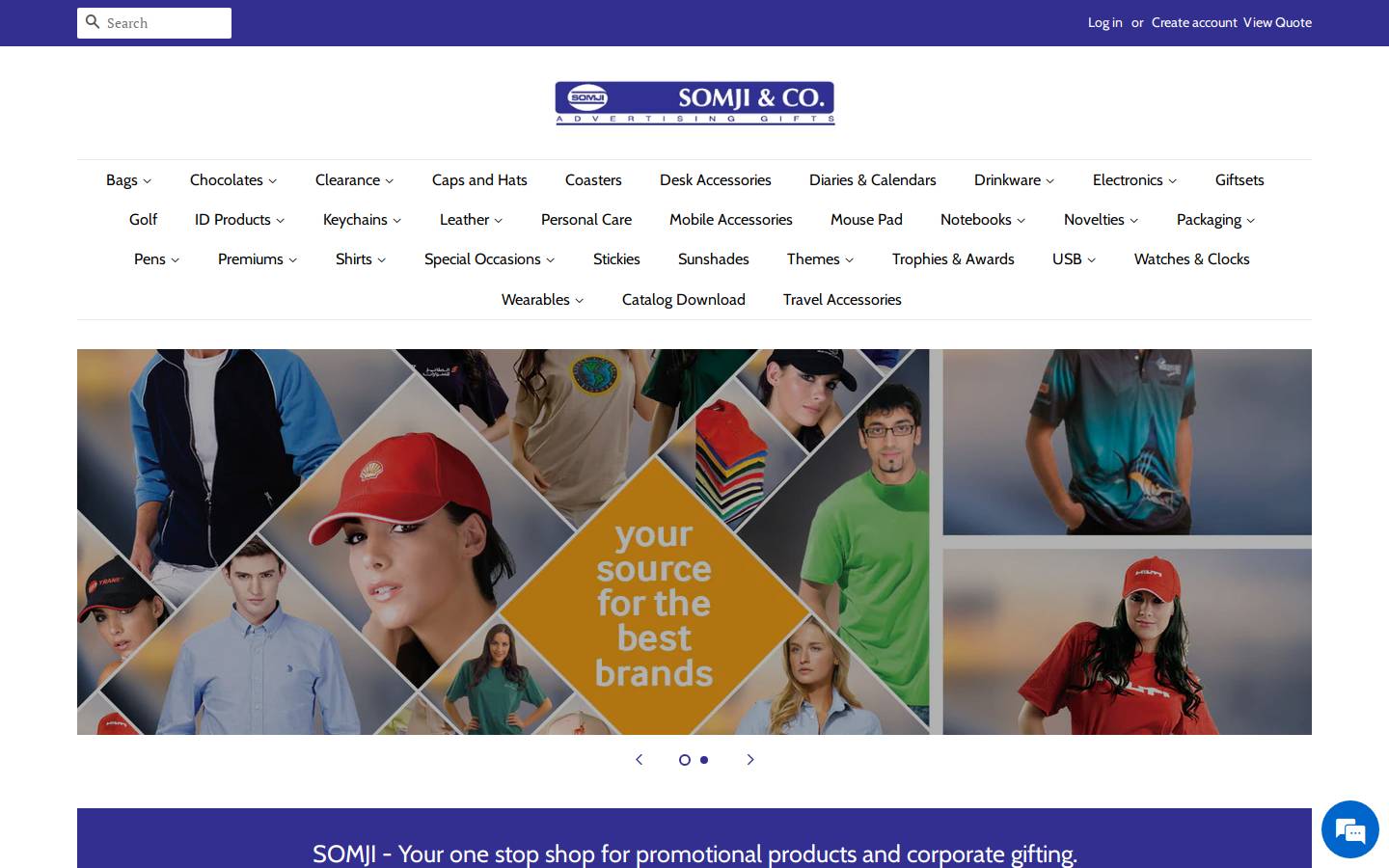 somji.com homepage screenshot