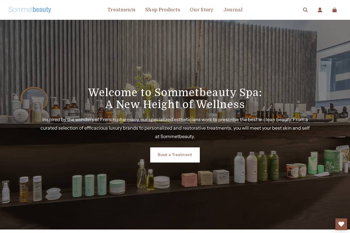 Sommetbeauty homepage screenshot