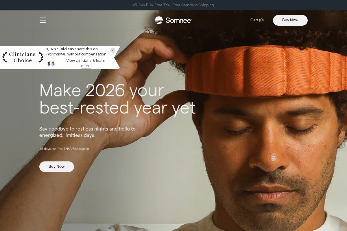 Somnee homepage screenshot