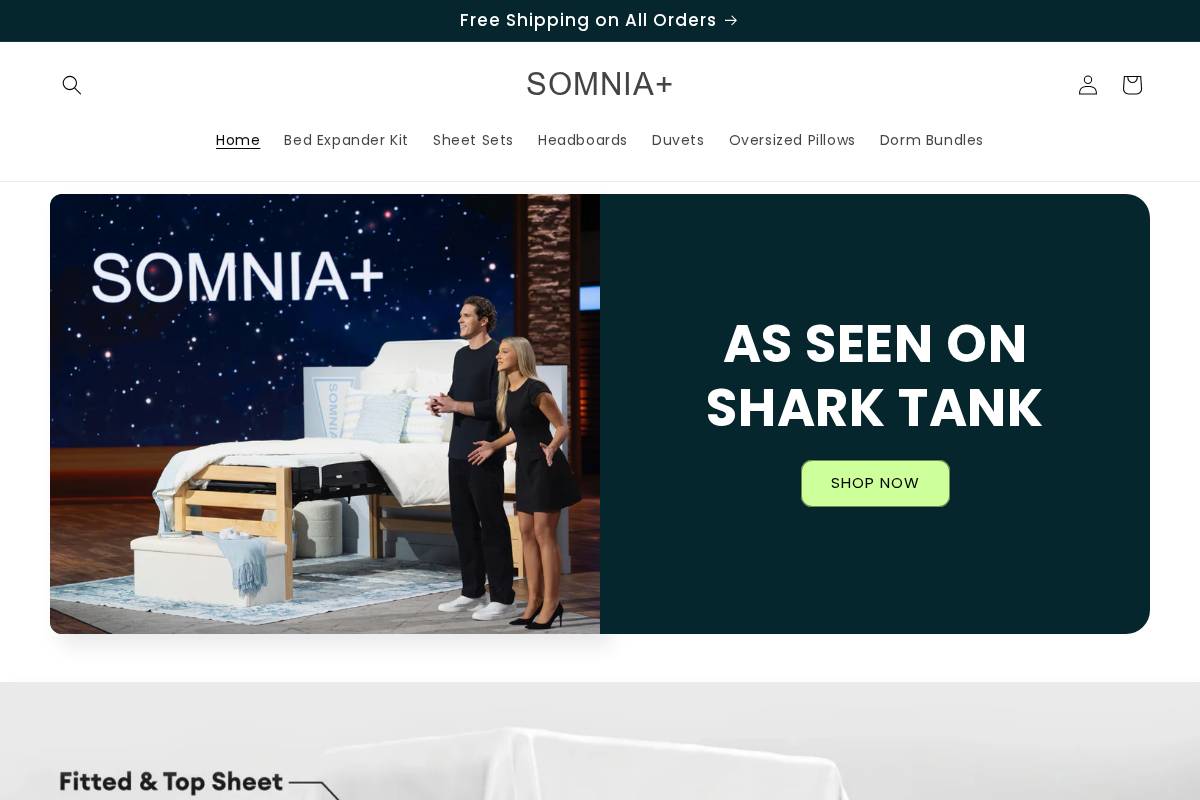 somniaplus.co homepage screenshot