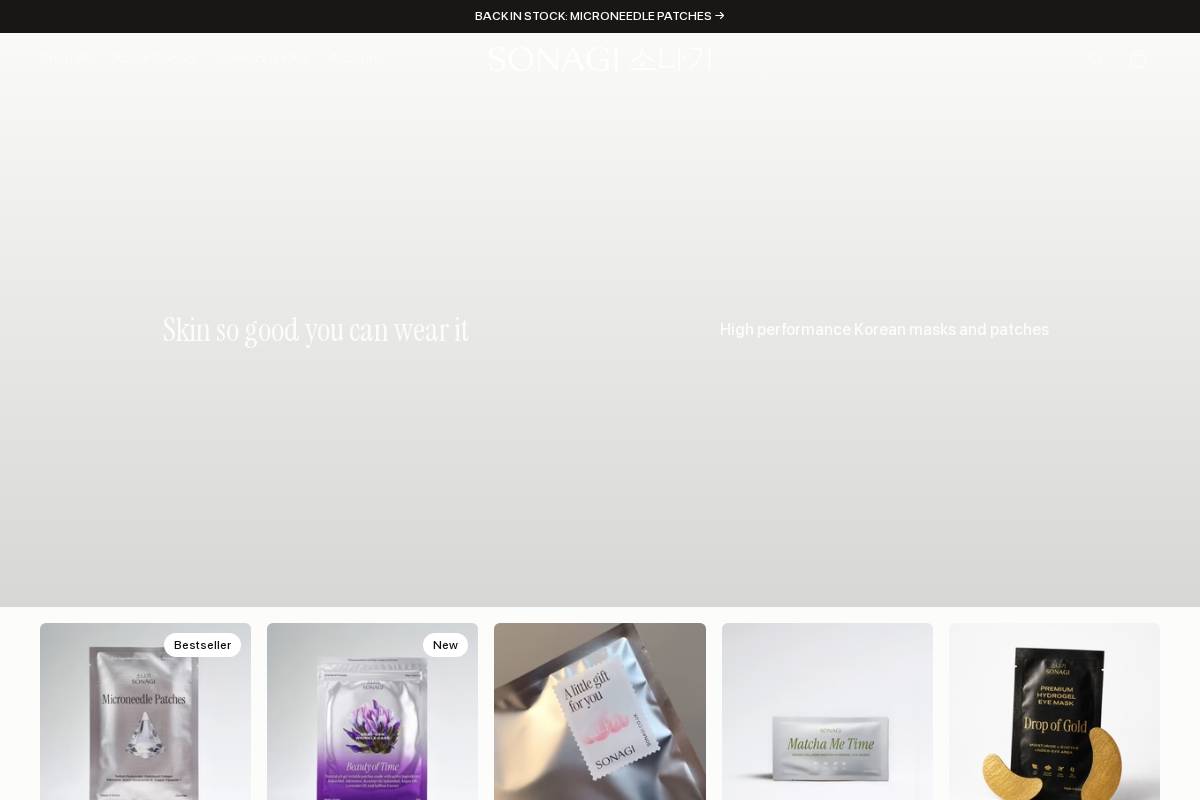 sonagi.co.uk homepage screenshot
