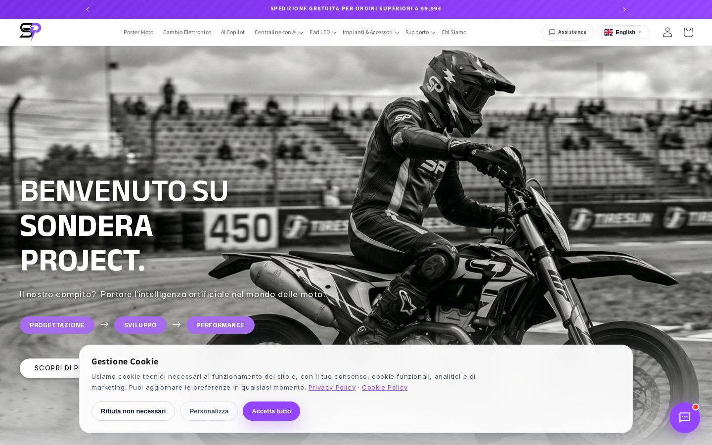 Sonderaproject homepage screenshot