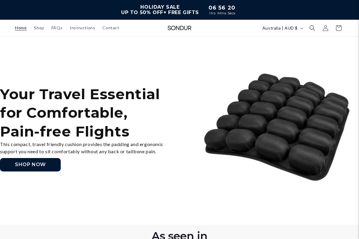 Sondurtravel homepage screenshot