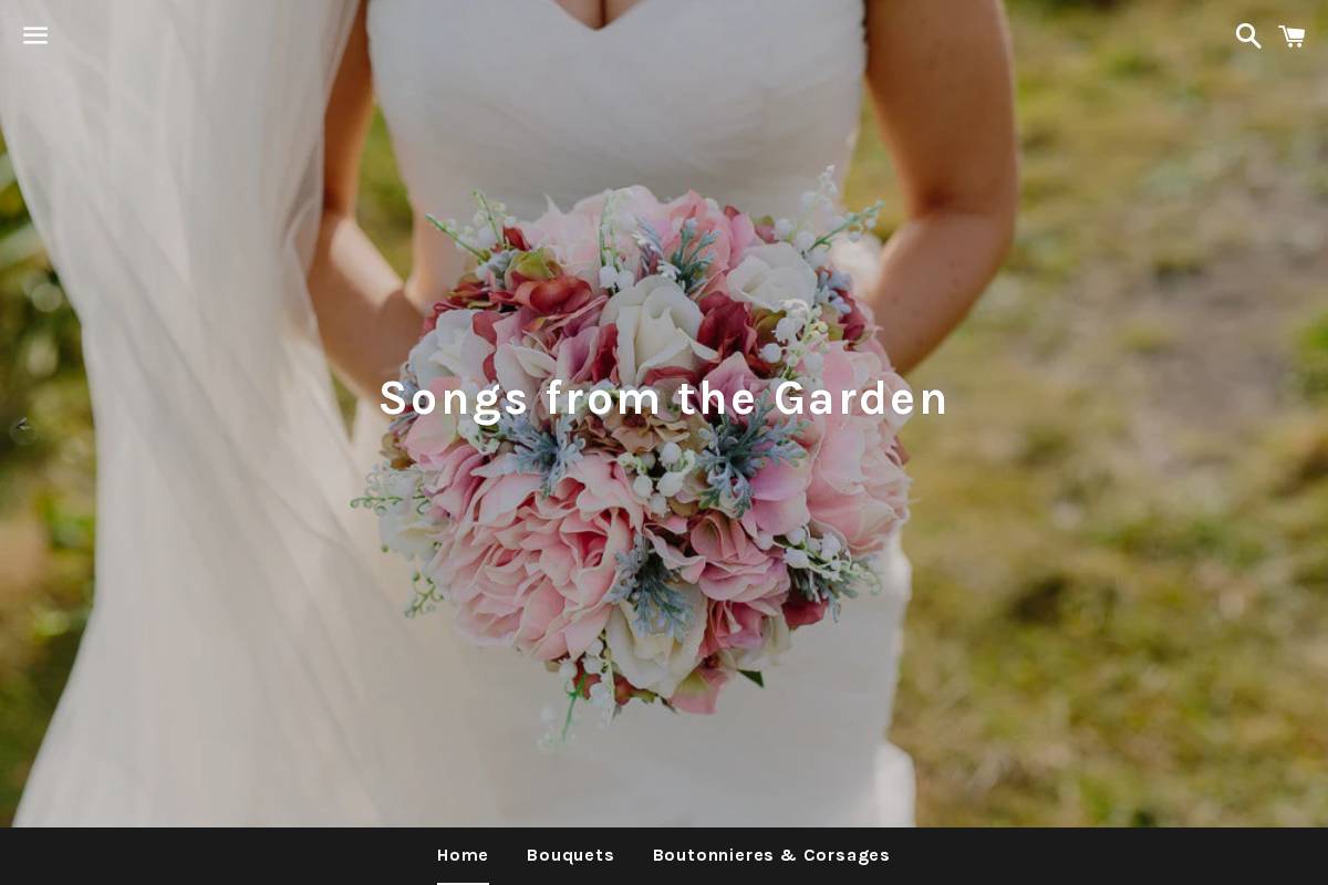 songsfromthegarden.com homepage screenshot