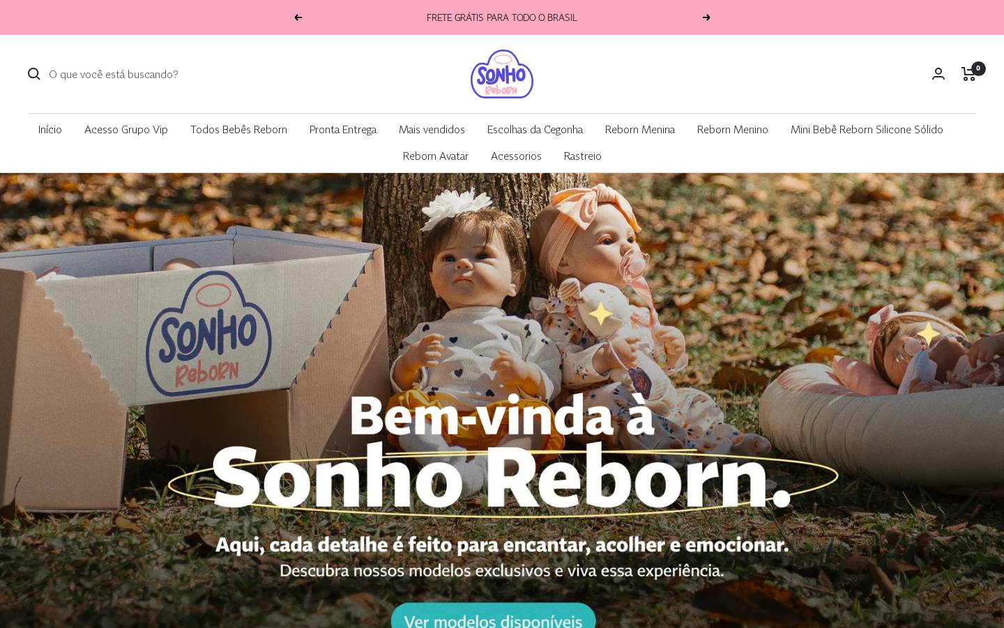 sonhoreborn.com.br homepage screenshot