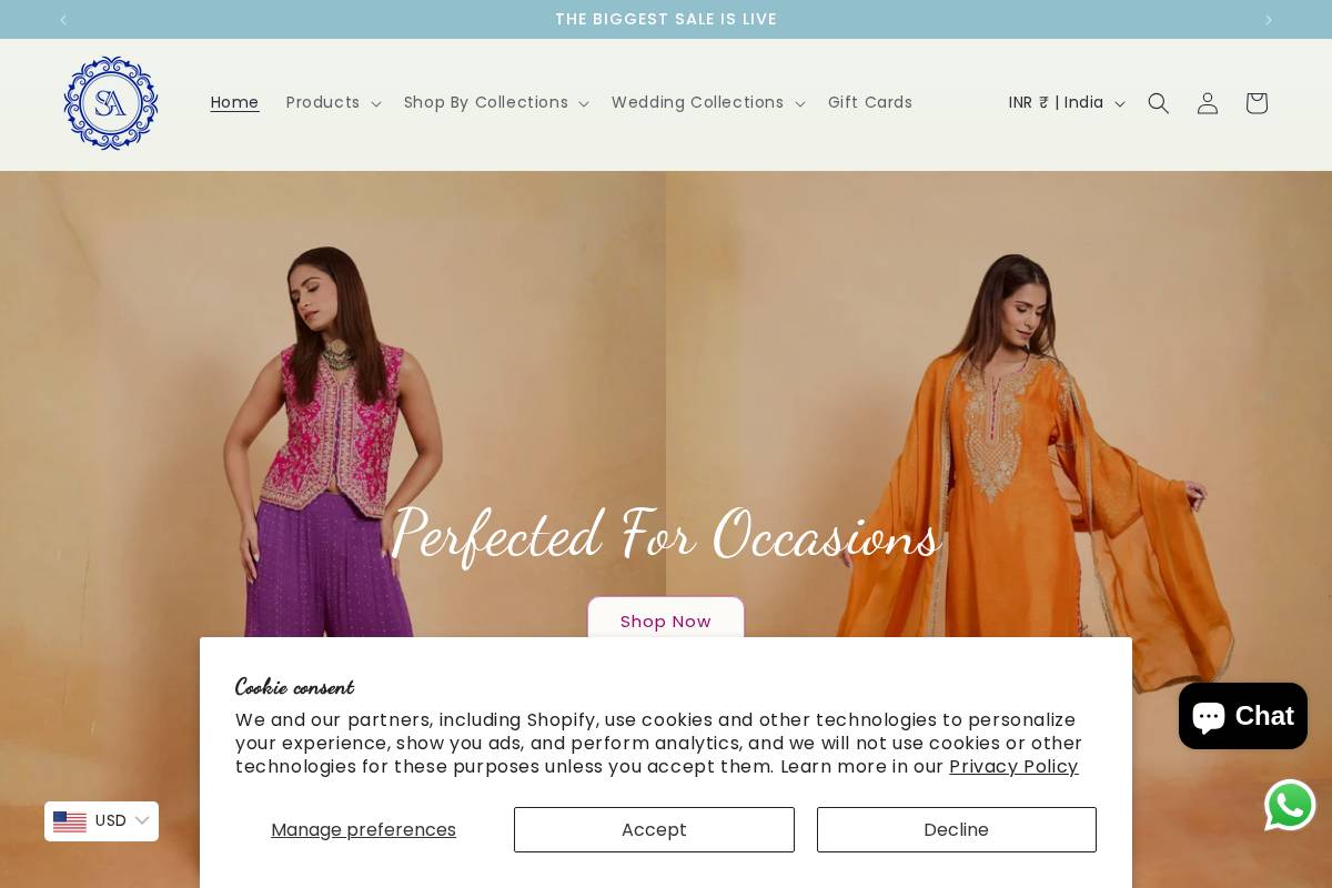 soniaahuja.com homepage screenshot