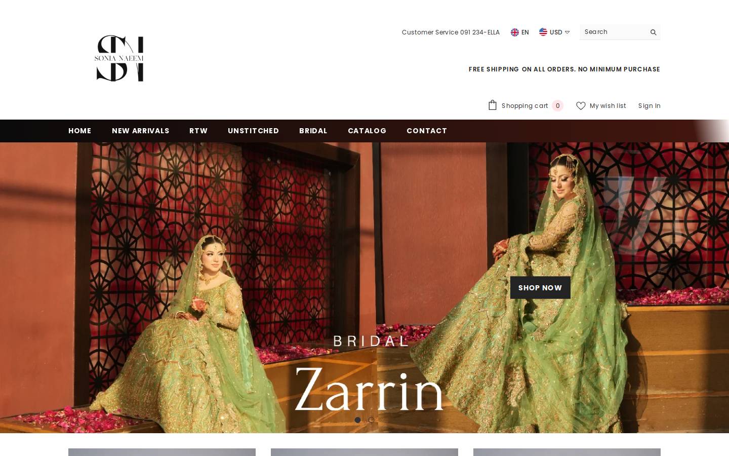 sonianaeem.com homepage screenshot
