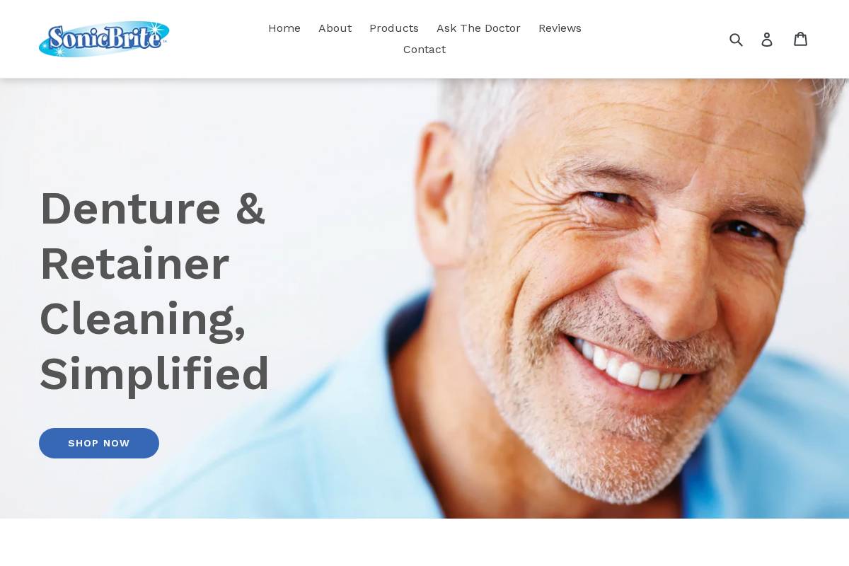 sonicbrite.com homepage screenshot