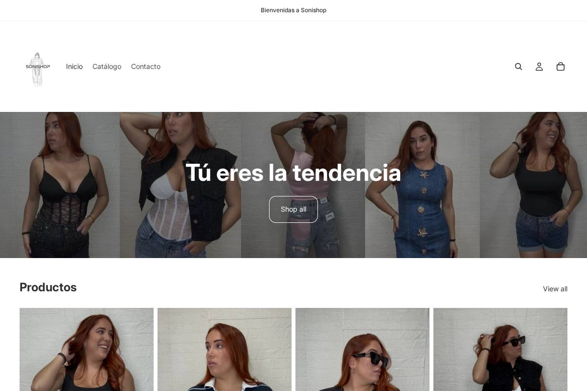 sonishop.es homepage screenshot