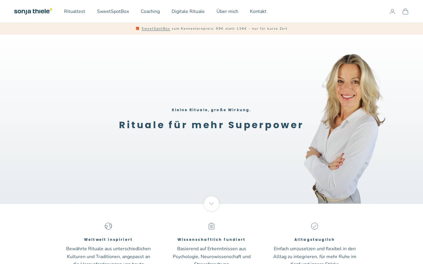 sonjathiele.com homepage screenshot