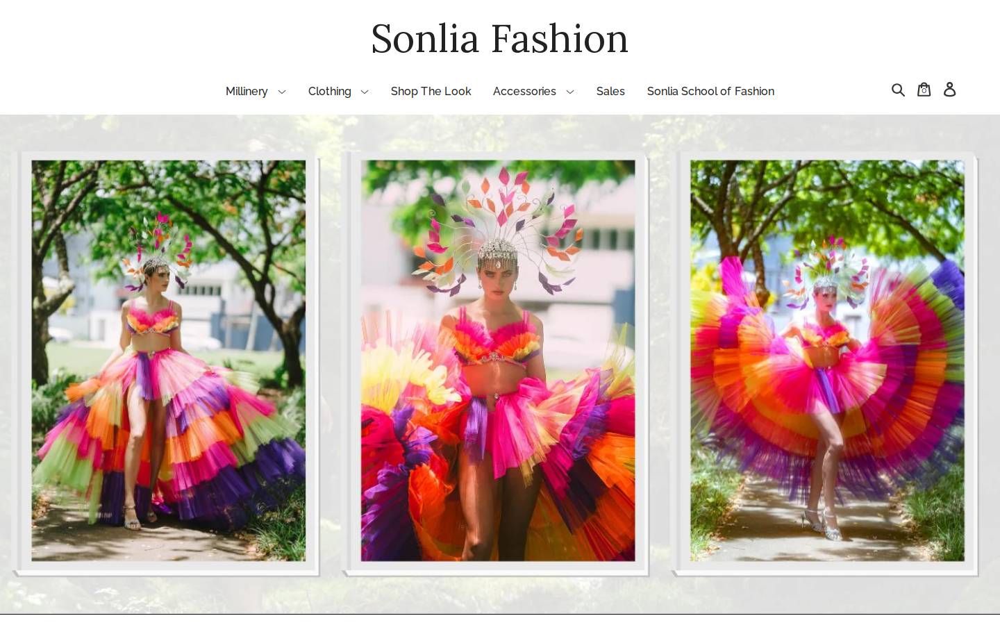 sonlia.com.au homepage screenshot