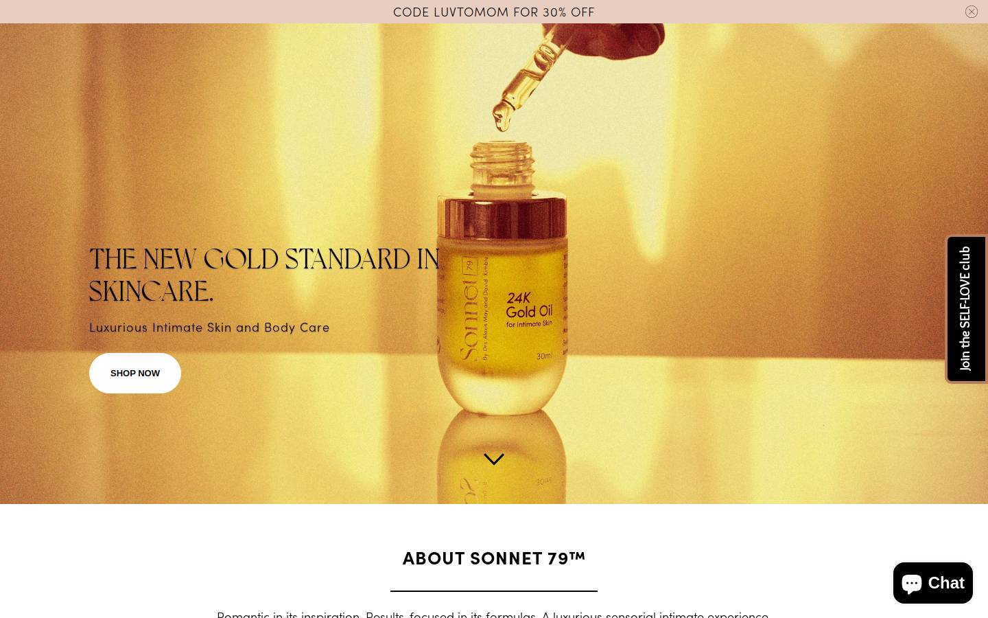 sonnet79.com homepage screenshot
