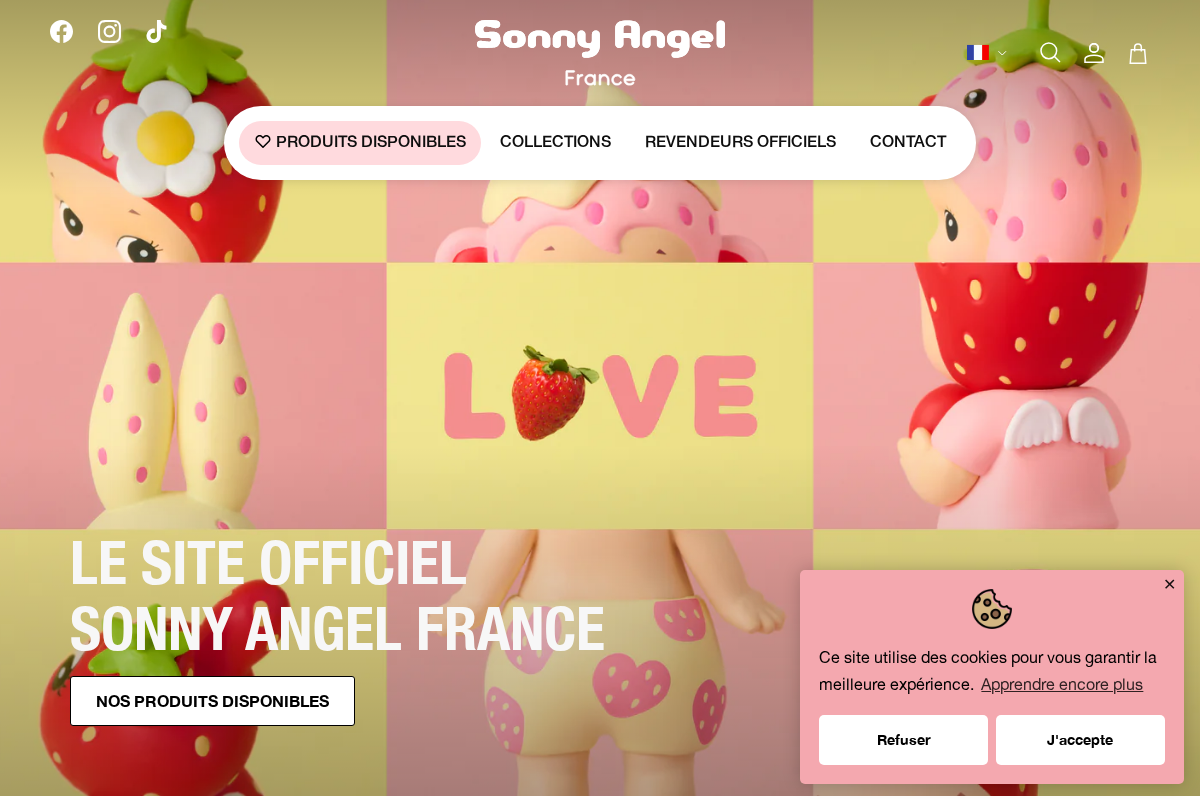 sonnyangel-france.com homepage screenshot