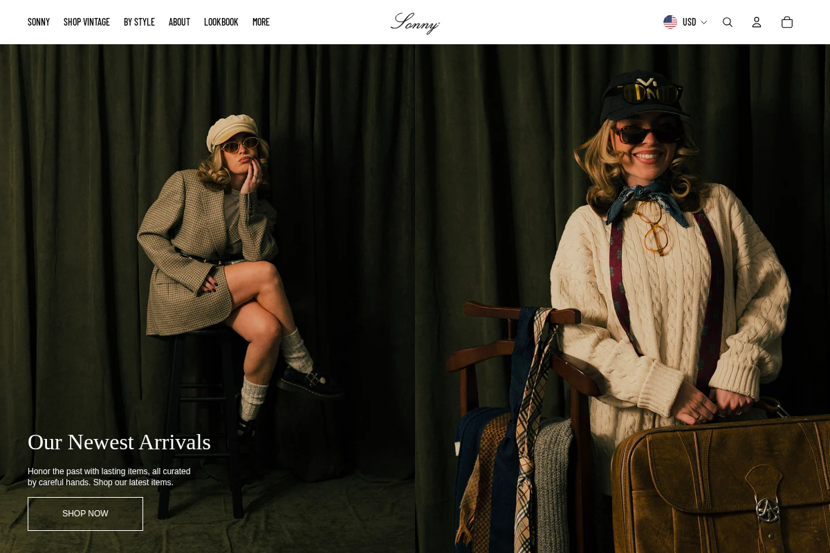 Sonny de Cru homepage screenshot