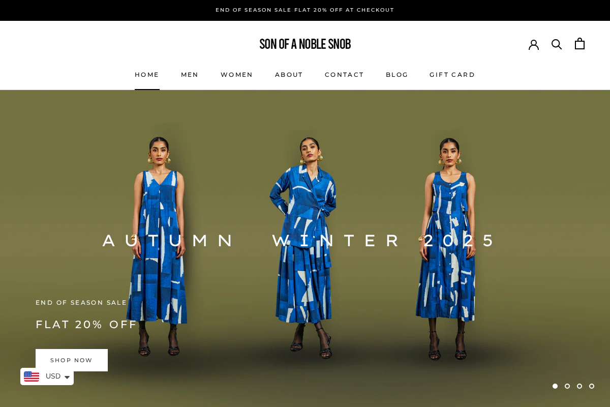 Son Of A Noble homepage screenshot