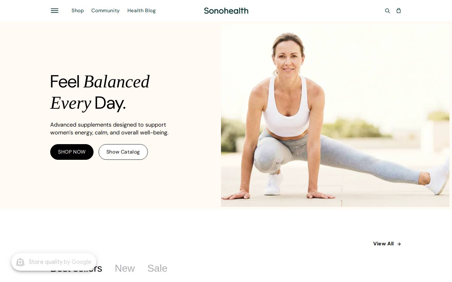 sonohealth.com homepage screenshot