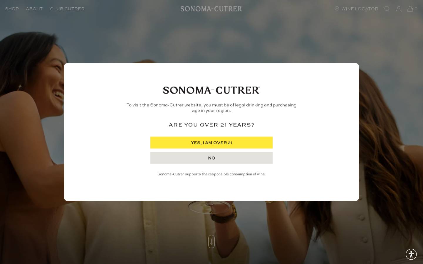 sonomacutrer.com homepage screenshot