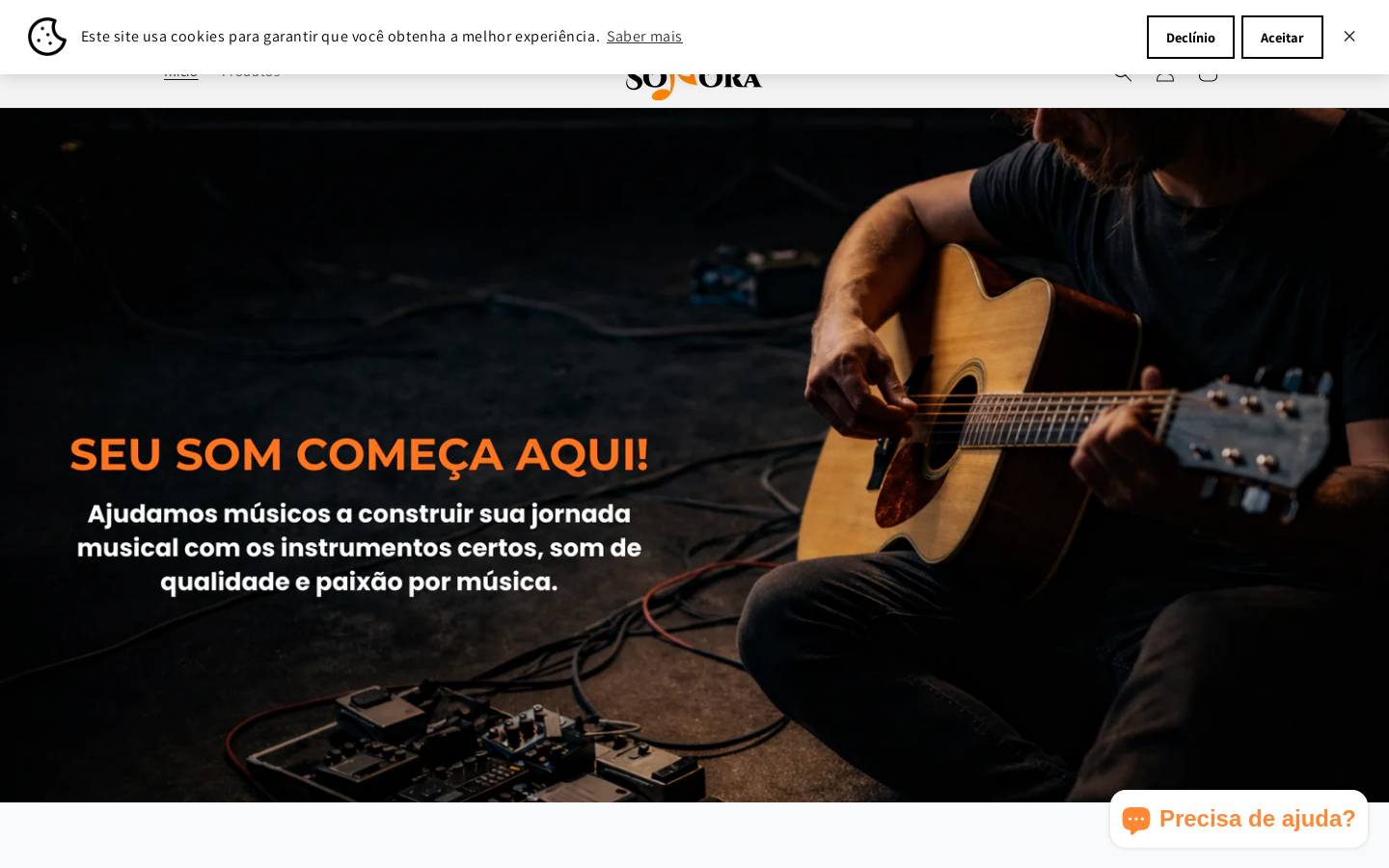 sonoraloja.com.br homepage screenshot