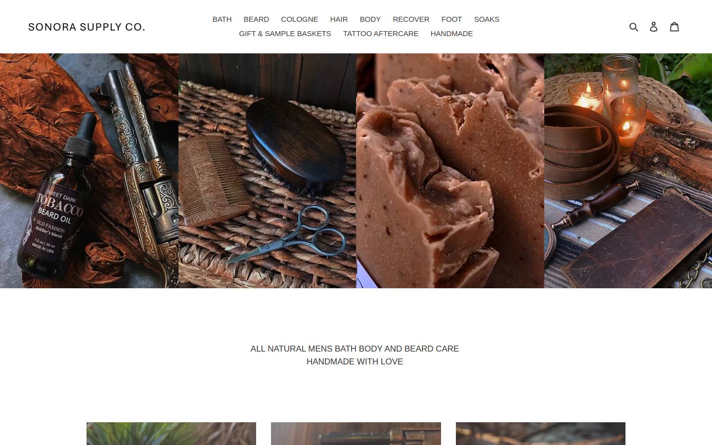 sonorasupply.com homepage screenshot