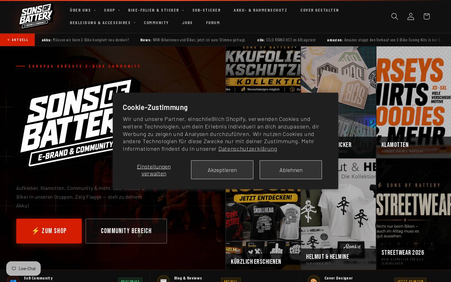 sons-of-battery.de homepage screenshot