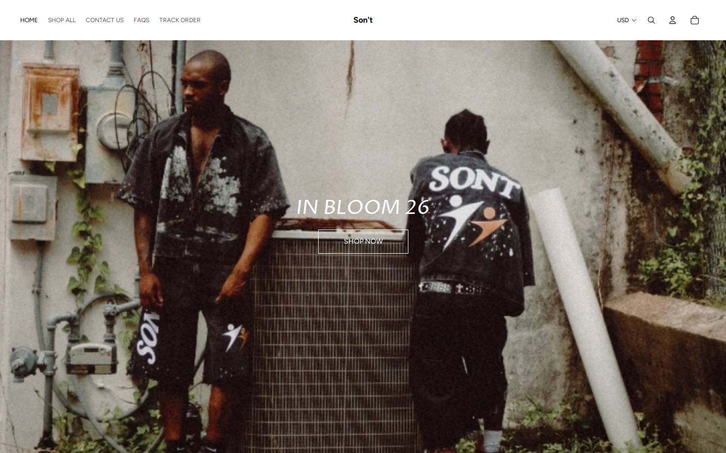 sont.store homepage screenshot