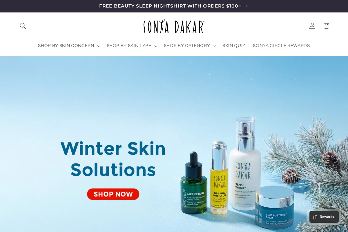 sonyadakar.com homepage screenshot