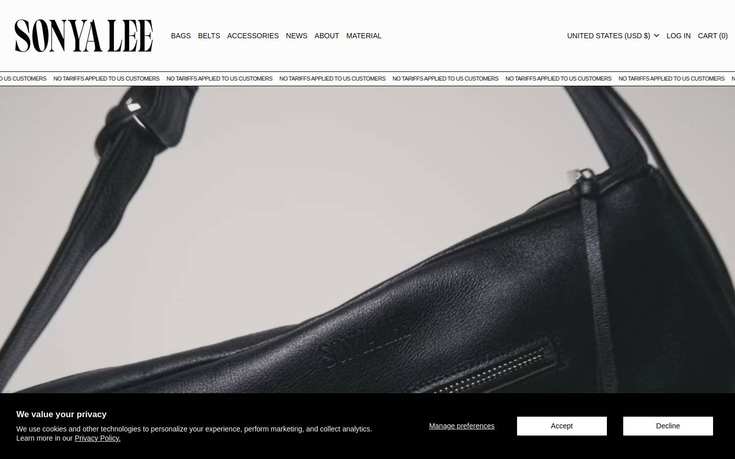 sonyalee.co homepage screenshot