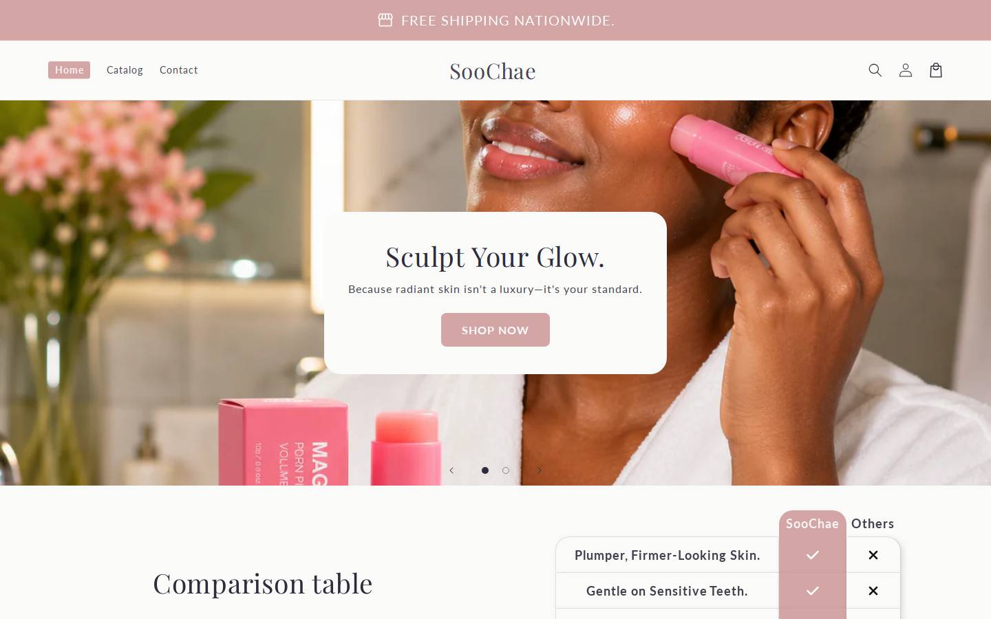 soochae.store homepage screenshot
